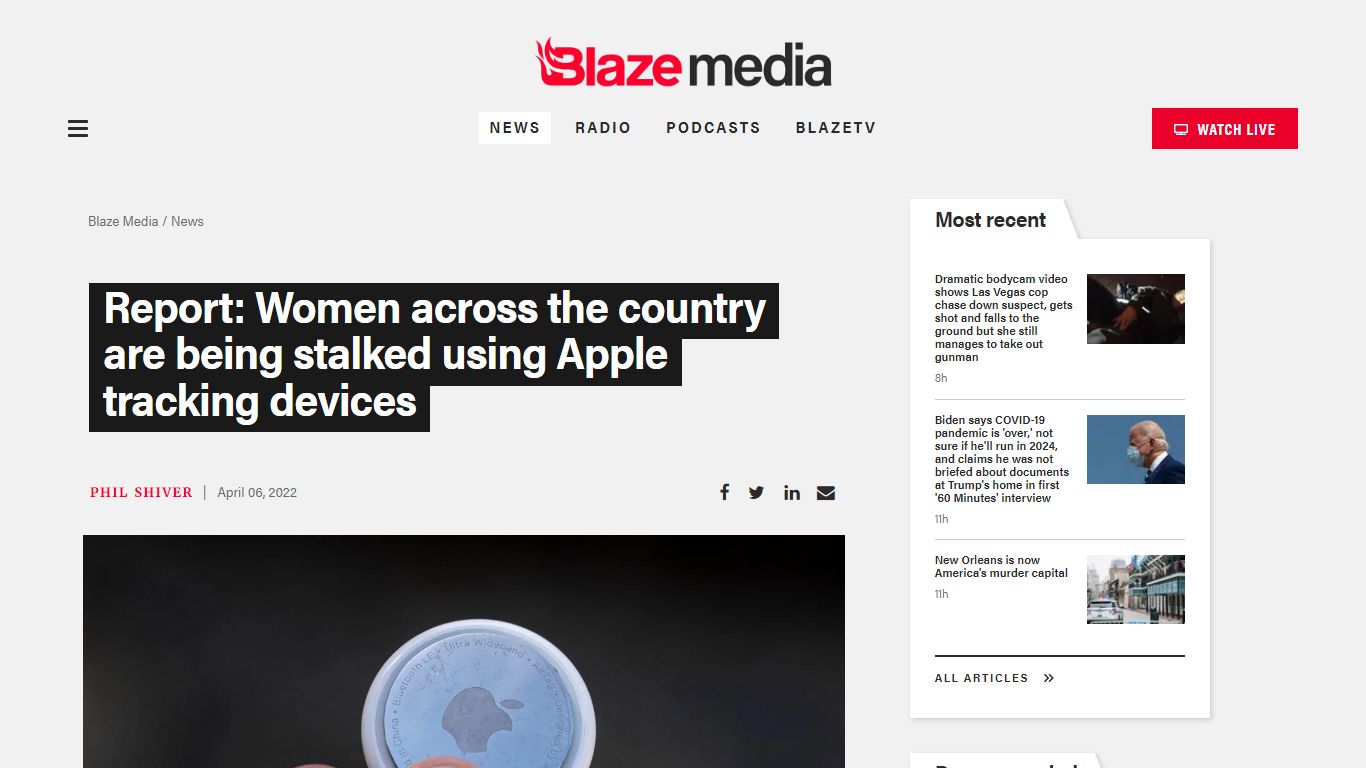 Report: Women across the country are being stalked using Apple tracking ...